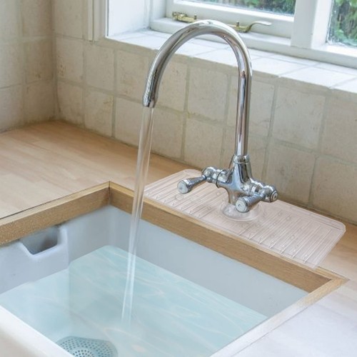 Silicone faucet splash guard - silicone,