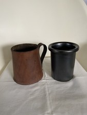 Vintage Leather Tankard Mug