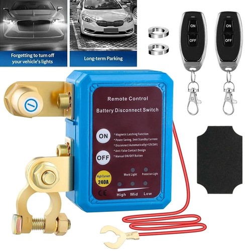 Remote car battery disconnect - battery,