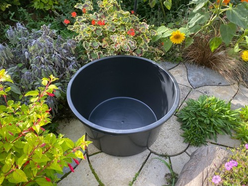 Round garden pond pebble pool - garden,