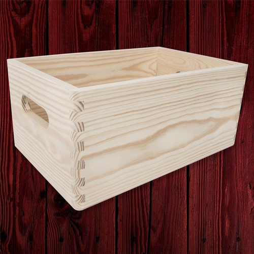 Wooden non lidded chest - non-lidded,