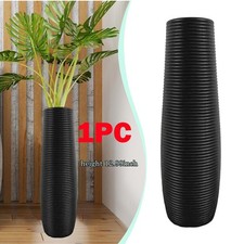 1Pc Tall Floor Vase Black