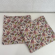 Ikea Floral Alvine Gava X2 Cushion Covers 21.5” x 21.5” Approx Cottagecore