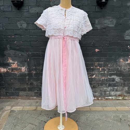 Vintage peignoir negligee set - peignoir,