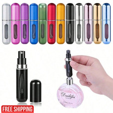 5ml Refillable Perfume Atomizer Spray Bottle Sprayer Pump Storage Pocket Travel
