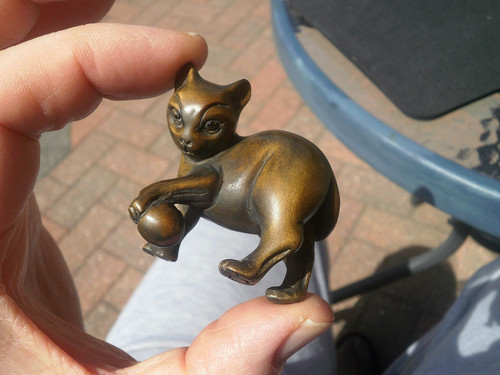 Hand carved wood netsuke - hand,