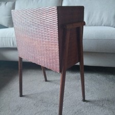 Mid Century Record Vinyl Teak Storage Unit Cupboard Cabinet Rack Stand Music
