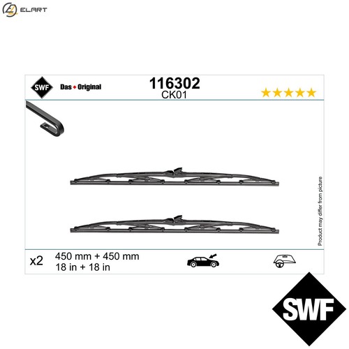 Wiper blade 116302 for skoda - 116302,
