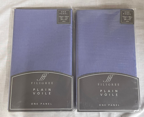 Filigree plain voile - plain, panel
