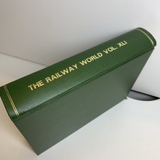 The Railway World Magazine 1980 Vol. XLI - All 12 Issues Professionally Bound