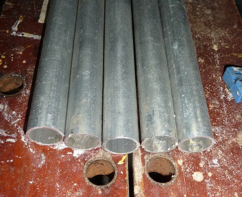 Aluminium tubes 63 5cm - aluminium, tubes,