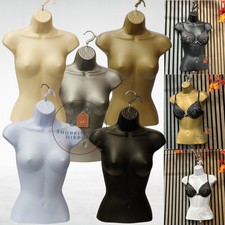 Female Hanging Mannequin Half Body Form  Bust Shop Display 3Qtr