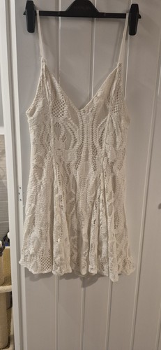 Zara lace skater dress size - lace, m