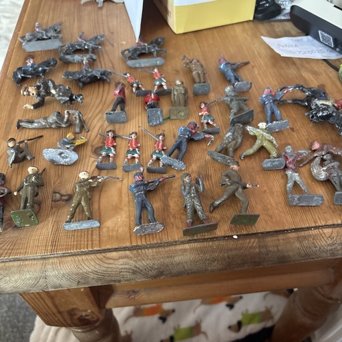 Metal lead soldiers joblot - metal/lead,