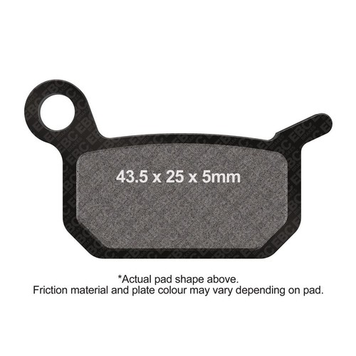 Ebc brake pads - front, left