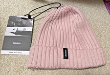 Finisterre Fisherman Beanie 100% extra fine merino wool beanie. Pink