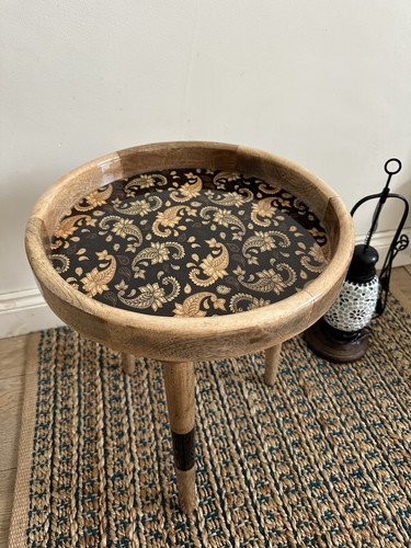 Round mango wood coffee - mango,