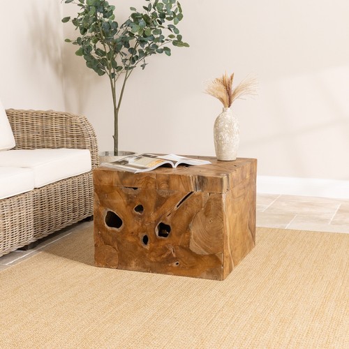 Reclaimed teak root block - teak,