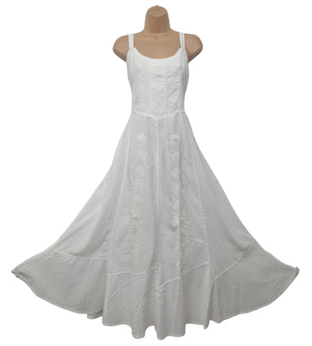 Maxi summer dress cotton white - summer,