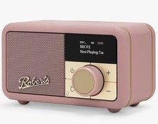 Roberts Revival Petite 2 DAB/FM Portable Radio 20 Presets Dusky Pink