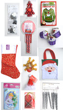 SALE - Christmas Decorations Glitter  Tree Hanging Party Xmas Decor