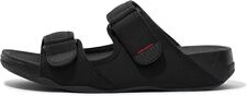 Fitflop Men's Double Strap Nylon Gogh Moc Slide Sandals EA7-090 Black