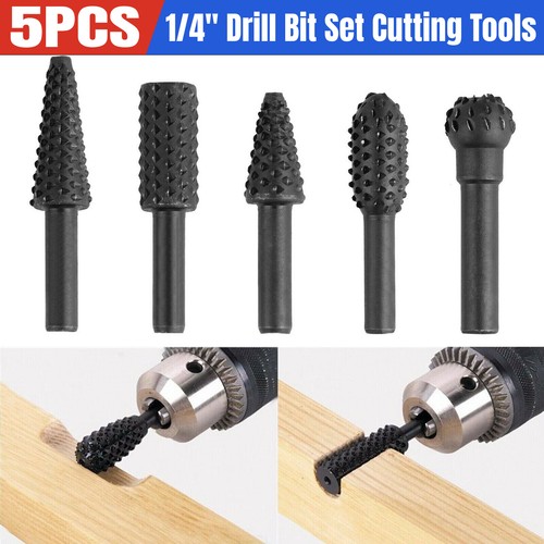 5pcs rotary burr drill - 1/4'',