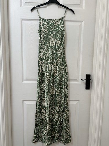 Zara white green - white/green, satin-like