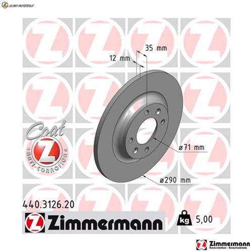 Brake discs 440 3126 for - discs, 440.3126.20