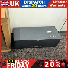 Steel Job Site Tool Box 30" Secure Van Vault Truck Security Chest with Lock 60L