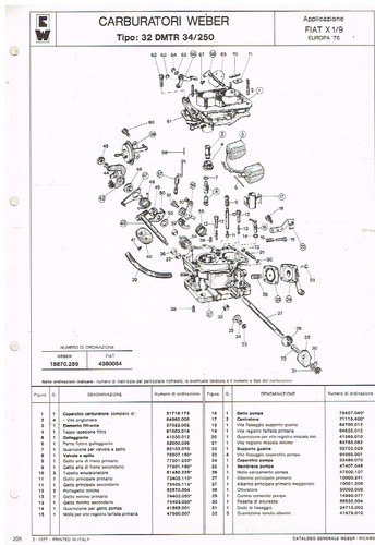 Fiat 1300 weber - 1300, :