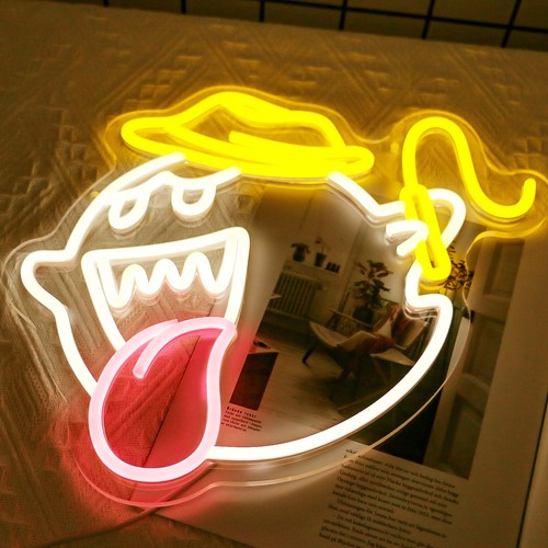 King boo led neon sign - king,