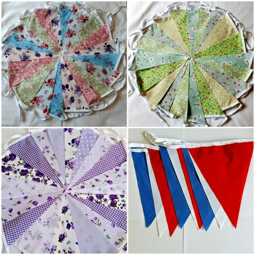 Fabric bunting wedding - wedding, vintage
