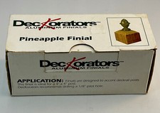 Deck post finial decorative accent pineapple aluminum metal never used