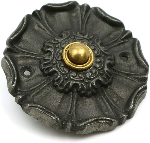 Antique cast iron door - door, bell