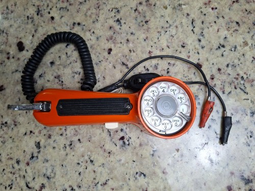Vintage orange rotary - vintage,