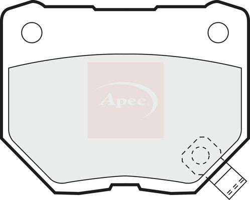 Apec pad753 brake pad set - brake, for