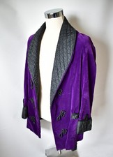 Smoking jacket vintage purple