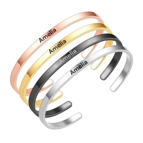 Personalised engraved bracelet - engraved,