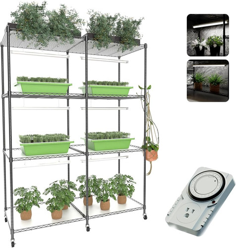 Double grid indoor greenhouse - double,