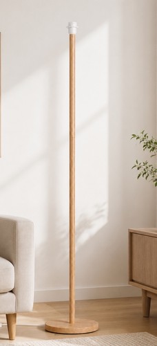 Wooden stem floor - lamp, light