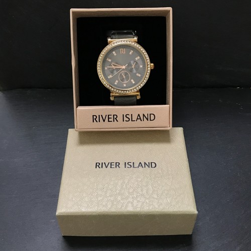 River island gold tone watch - gold,