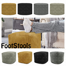 Jumbo Cord Footstool Pouffe