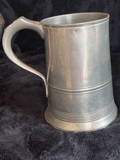 Antique Pewter Tankard 1 Quart