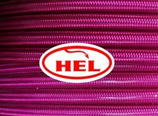 TRANS PURP RD350 LC 1980-1983 FRONT STD SETUP HEL BRAIDED BRAKE LINES
