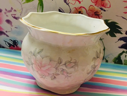 Planter vintage pottery - planter,