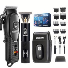 Professional Hair Clippers for Men,Professional Barber Clippers and Trimmer Set