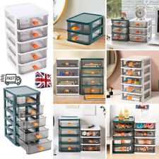 PLASTIC STORAGE DRAWERS DRAW TOWER UNIT MINI DESKTOP / LARGE HOME SCHOOL