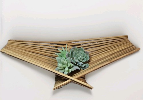 Vintage folding wooden - wooden, slat