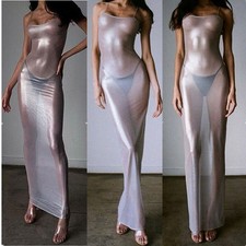 Sexy Maxi Through Dress Party